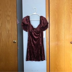 parisian nights velvet dress fp